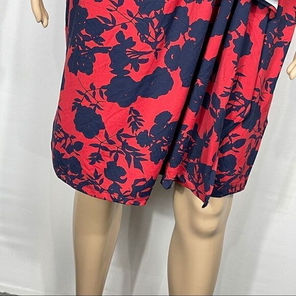 Michael Kors Red and Black Floral Midi Dress - Picture 4 of 10
